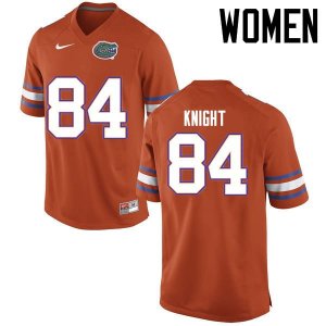 Women's Florida Gators #84 Camrin Knight NCAA Nike Orange Authentic Stitched College Football Jersey RAI1462LH